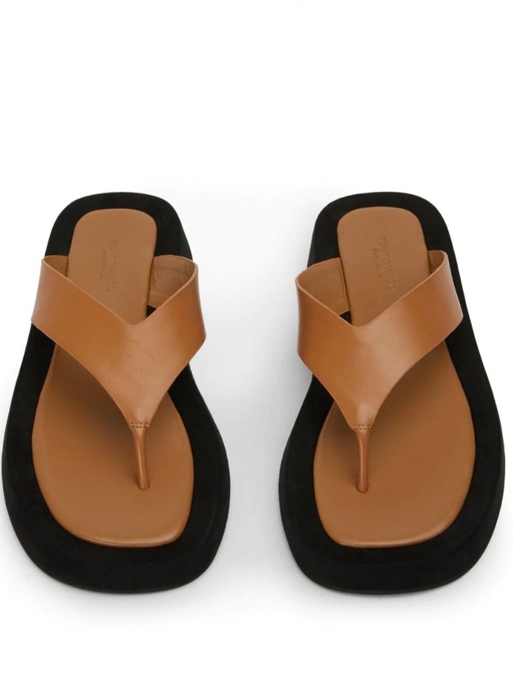 Tony Bianco Leather Platform Thong Sandals